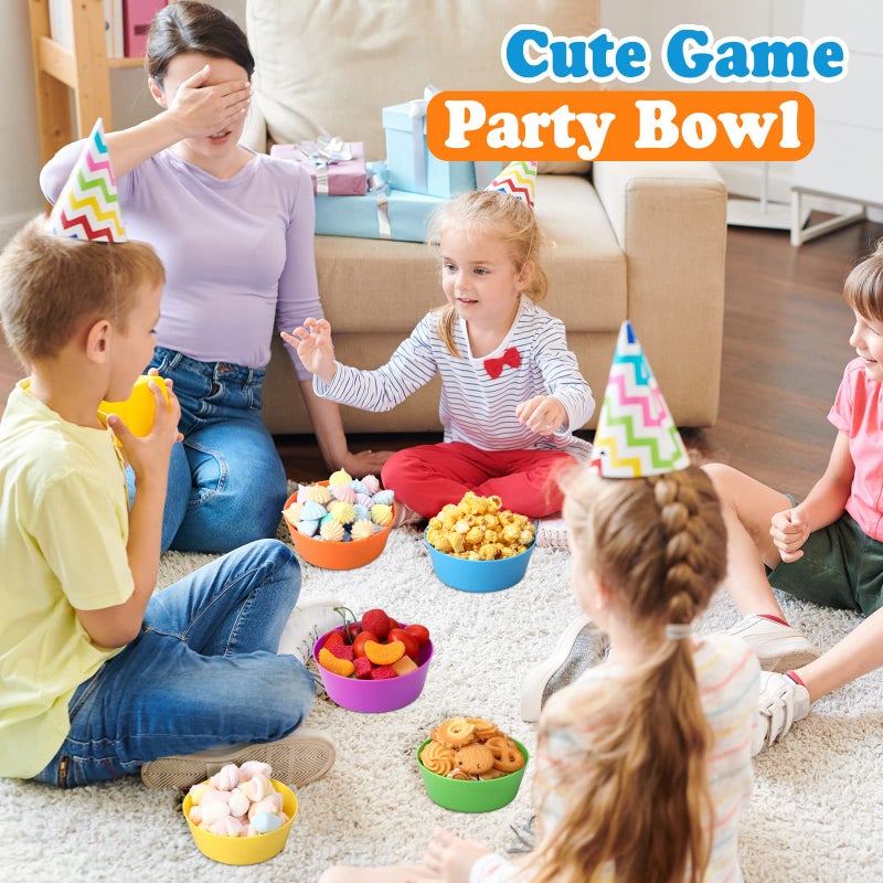 Foaincore Foaincore Kids Plastic Bowls Plastic 10 oz Cereal Bowls Snack Bowls Kids Bowls Microwave Dishwasher Safe Toddler Bowls Colorful Snack Bowls Small Children Bowl Salad Dessert Soup Bowls  6 Color  - Image 5