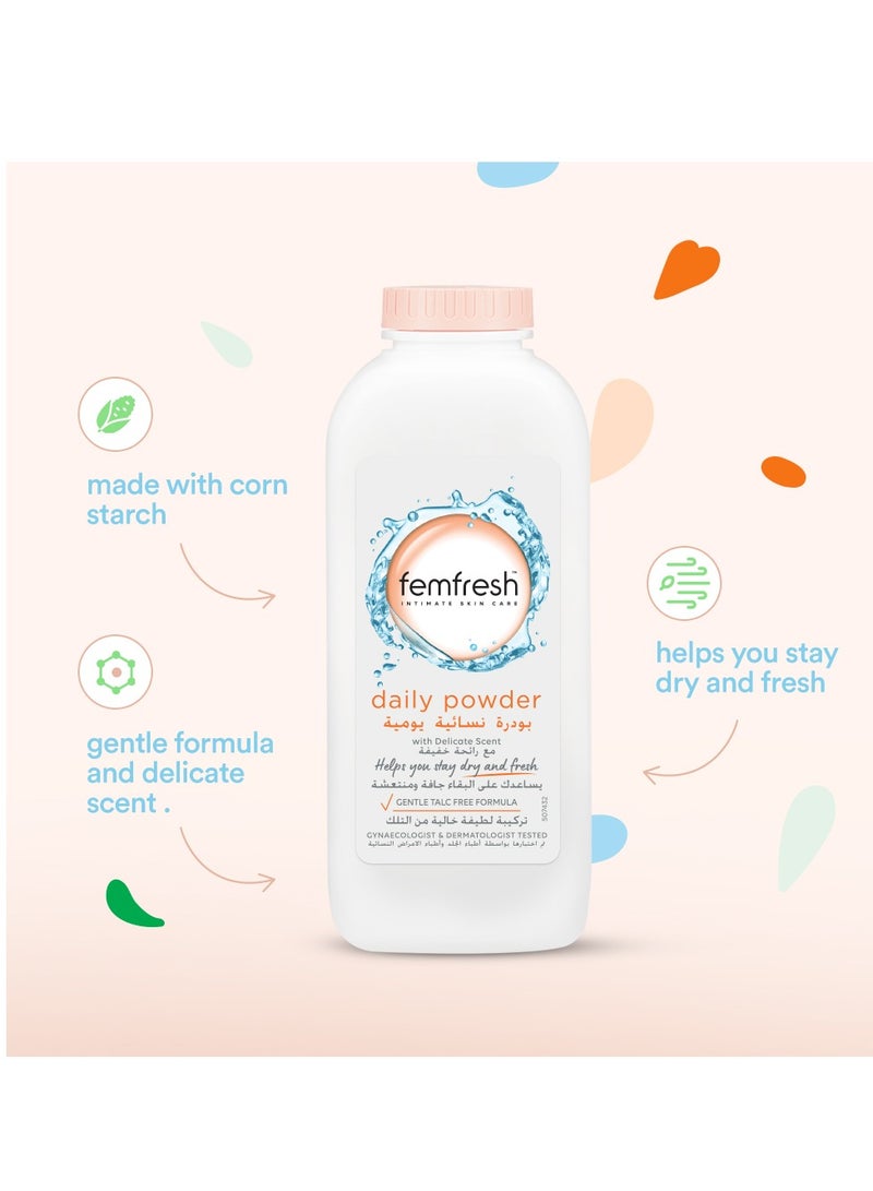 femfresh femfresh Daily Care Hygiene Kit For Women Intimate Areas 3 pieces Gentle Safe And suitable for Feminine Areas Consisting Of Daily Wash With Aloe Vera Extract, Refreshing Spray And Rebalancing Powder - Image 3