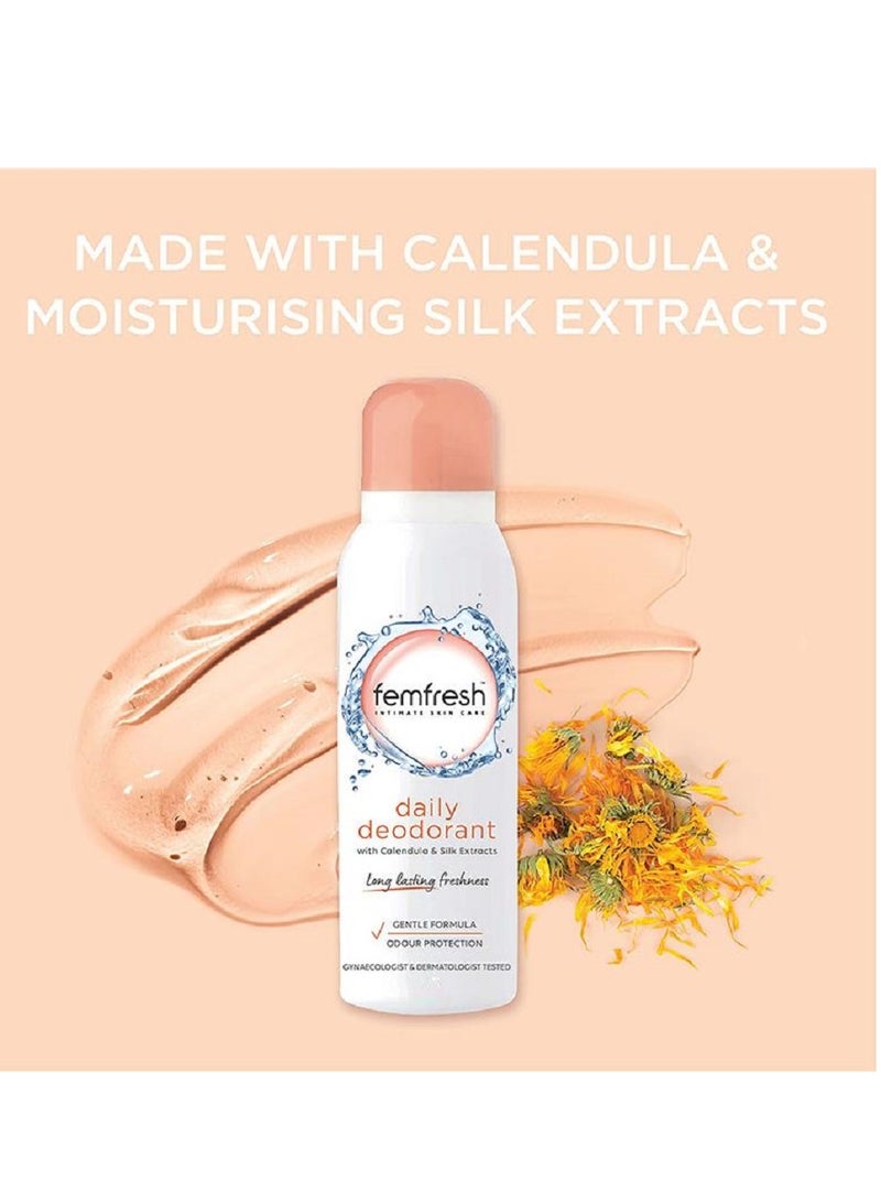 femfresh femfresh Daily Care Hygiene Kit For Women Intimate Areas 3 pieces Gentle Safe And suitable for Feminine Areas Consisting Of Daily Wash With Aloe Vera Extract, Refreshing Spray And Rebalancing Powder - Image 4