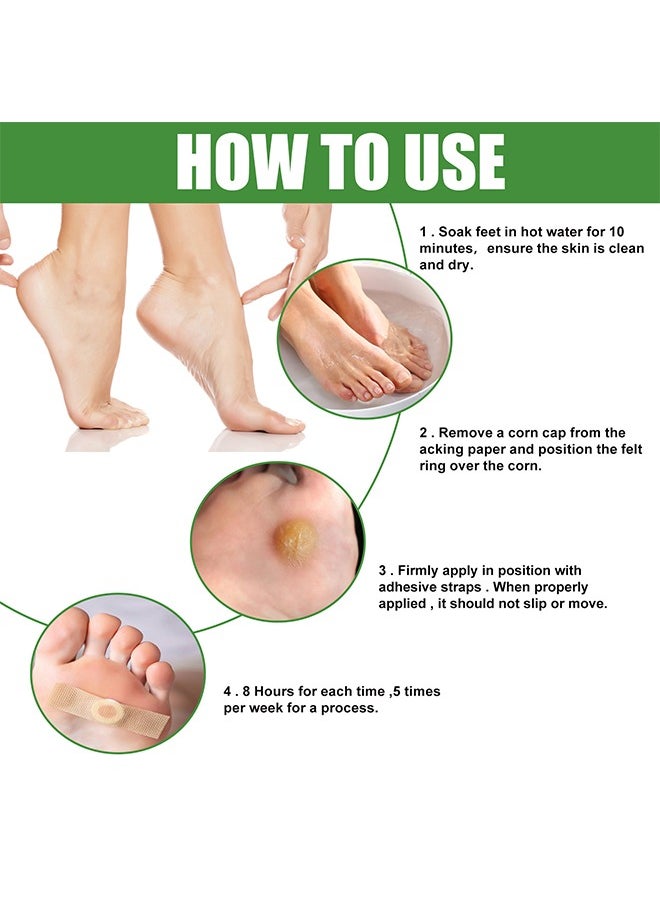 Sumifun - Foot Corn Removal Plaster,Natural Ingredients,Foot Care Expert,Calluses Plantar Treatment,Relief Pain From Calluses, Corns, Blisters, Heel Frictions 42 Pcs - Image 1