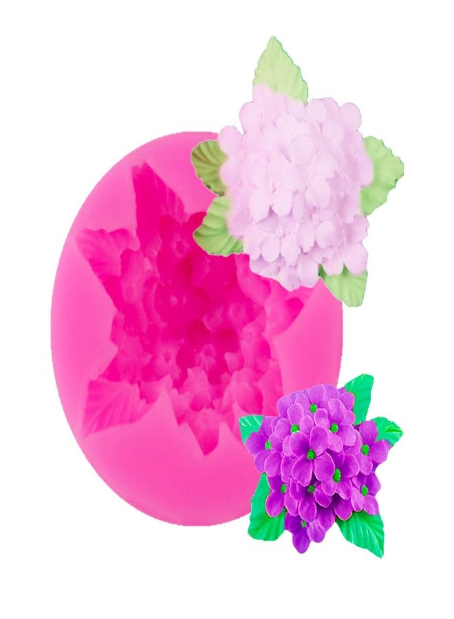 Seedomes 1pc Flower Hydrangea Chrysanthemum Silicone Mold for DIY Fondant Mold Handmade Chocolate Pudding Cupcake Cake Topper Decoration Gum Paste Ice Cube Desserts Candy Jelly Shots Crystal Soap Mould - Image 1