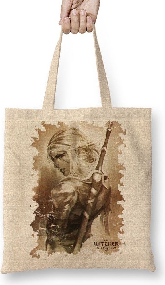 Baskı Dükkanı Print Shop Ciri The Witcher 03 Cloth Bag Long Handle