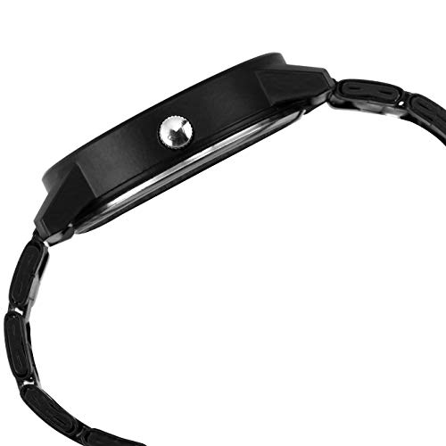 SWADESI STUFF Analogue Black Dial Black Metal Strap Watch for Men and Boy - Image 3