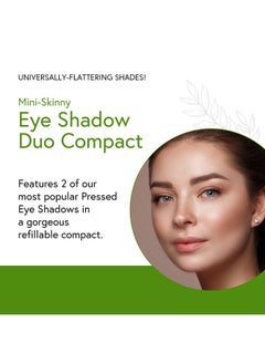 Honeybee Gardens 'Mini Skinny' Eye Shadow Refillable Duo Compact ; Vegan ; Cruelty Free ; Gluten Free ; Talc Free (Canterbury + Cameo)  - Image 3