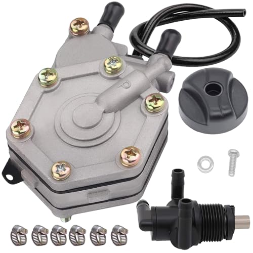 FYSHIQING Fuel Pump 3Way Petcock for Polaris Sportsman 325 330 500 2X4 4X4 Outlaw 325 400 500 600 700 Magnum 330 Scrambler 500 Predator 450 500 525 Trail Blazer 330 Trail Boss 500 525 ATV OEM 2520227 - Image 1