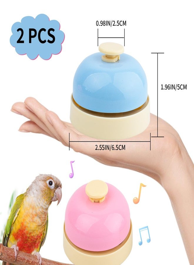 FlidRunest Bird Bell Toys, 2 Pack Parrot Training Bell, Bird Tell Bell, Pet Training Bell Toy, Bird Stainless Steel Bell for Parrots, Parakeets, Conures, Cockatiels, Dogs - Image 5