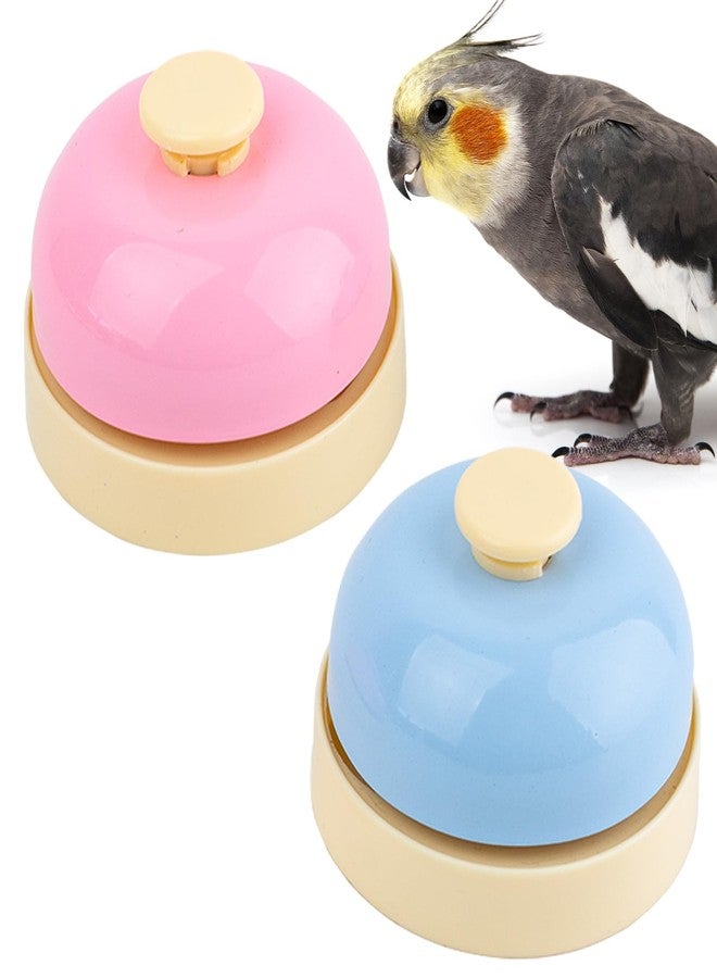 FlidRunest Bird Bell Toys, 2 Pack Parrot Training Bell, Bird Tell Bell, Pet Training Bell Toy, Bird Stainless Steel Bell for Parrots, Parakeets, Conures, Cockatiels, Dogs - Image 1