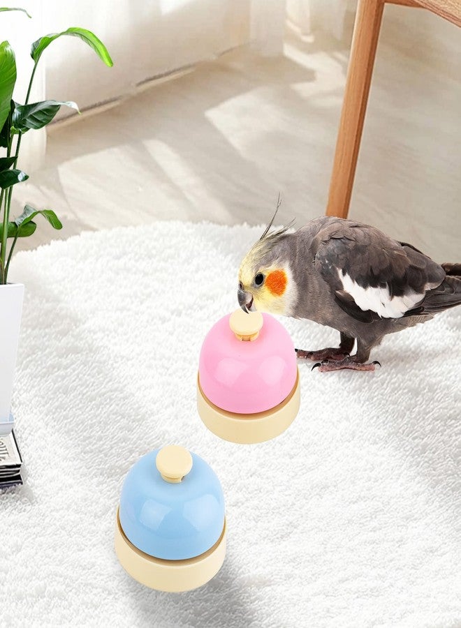 FlidRunest Bird Bell Toys, 2 Pack Parrot Training Bell, Bird Tell Bell, Pet Training Bell Toy, Bird Stainless Steel Bell for Parrots, Parakeets, Conures, Cockatiels, Dogs - Image 2