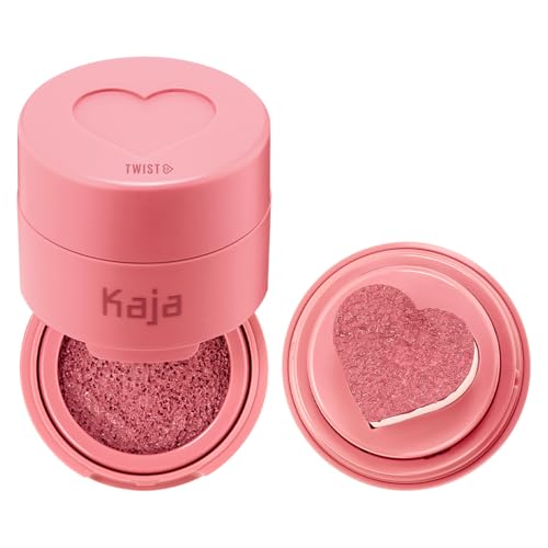 KAJA Blusher Cheeky Stamp 01 Coy Kbeauty Cute Makeup Buildable Blendable Shade with Heartshaped Applicator Sunkissed Finish Travel size Hygienic Portable Korean Makeup 017 Oz - Image 2