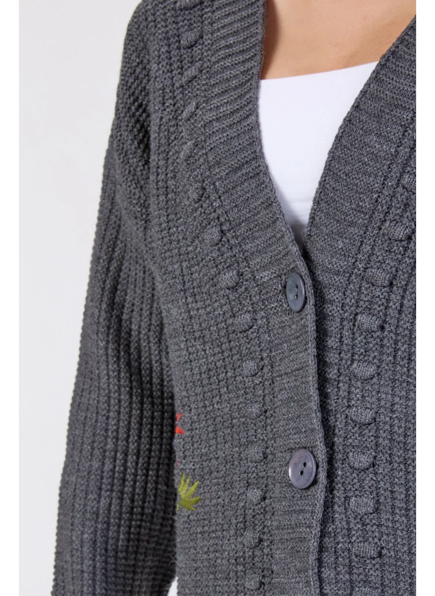 Tofisa 23088-ANTHRACITE Knitwear Cardigan