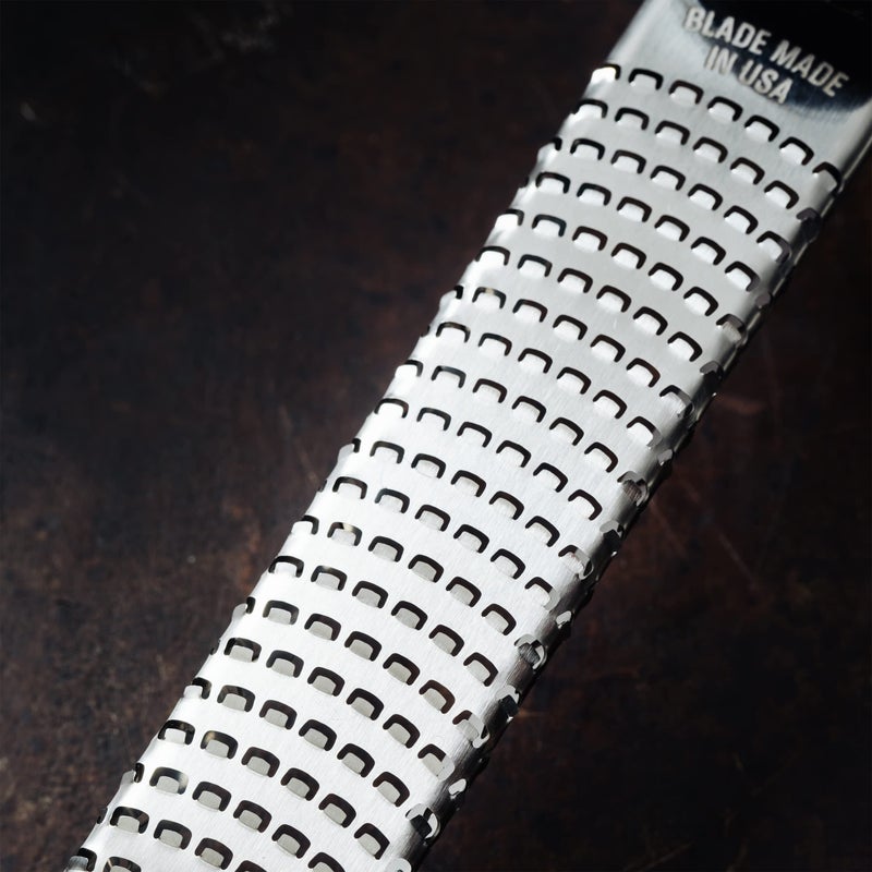 Microplane Microplane Premium Zester Grater in Mustard | Lemon Zester tool, Hard Cheese & Vegetable Grater | For Citrus, Parmesan Cheese, Garlic, Ginger, Nutmeg | Fine Stainless Steel Blade, Made in USA  - Image 3