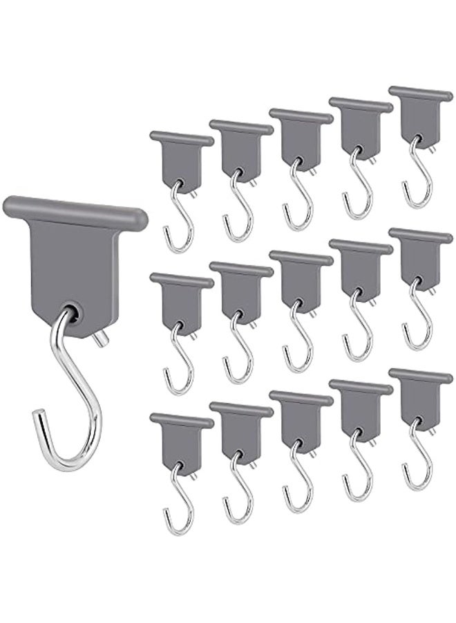 Piping Rail Hooks Set Of 16 Rv Awning Hooks Camping Awning Hooks Piping Rail Accessories For Motorhome Caravan Party Camping Tent Indoor And Outdoor Decoration