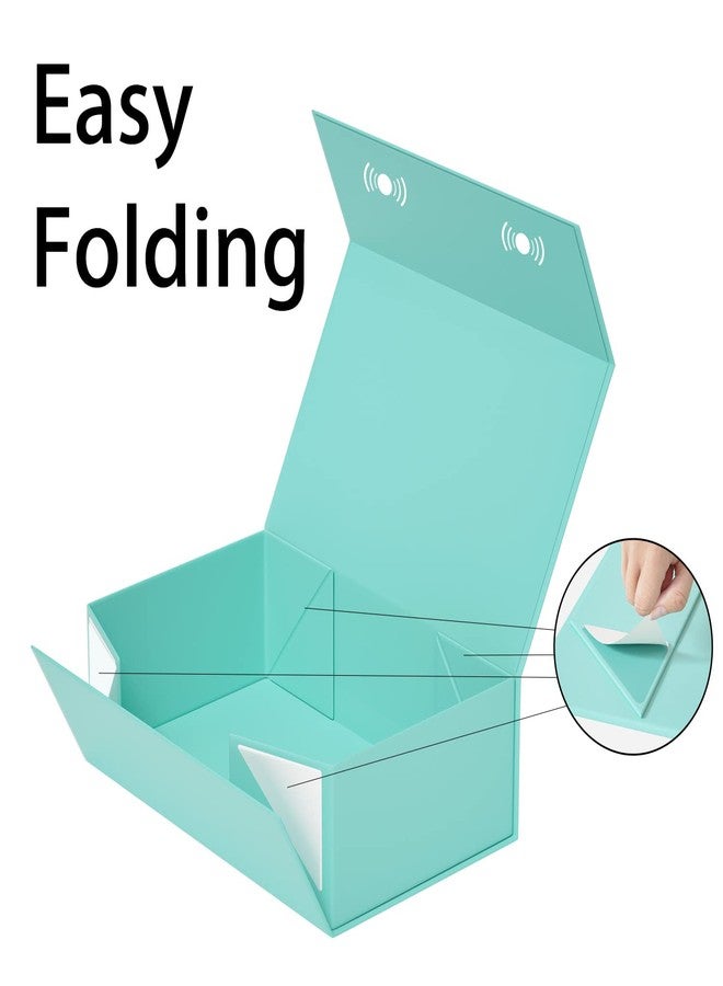 RYDDOY Green Gift Box, 12x6x4'' Gift boxes for Presents with Lids Magnetic Closure Rectangle Collapsible for bridesmaid Gifts Box, Wedding, Christmas Day and Birthday Party - Image 4
