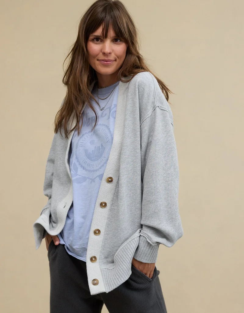 Aerie Aerie Fleece Cardigan