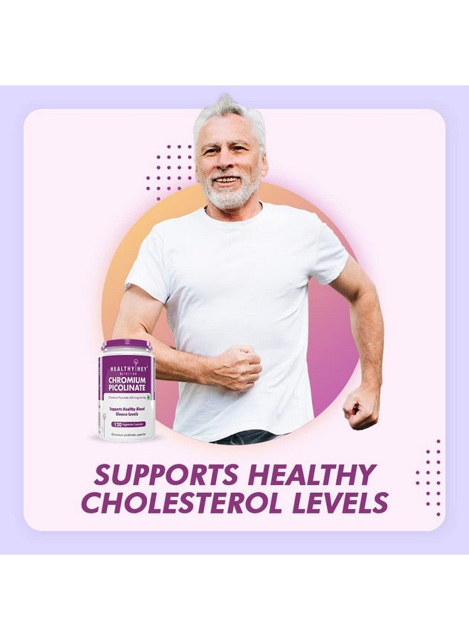 HealthyHey Nutrition HealthyHey Nutrition Chromium Picolinate -Support Glucose Metabolism (High Absorption) 120 Capsules, Non-GMO, Gluten Free  - Image 4