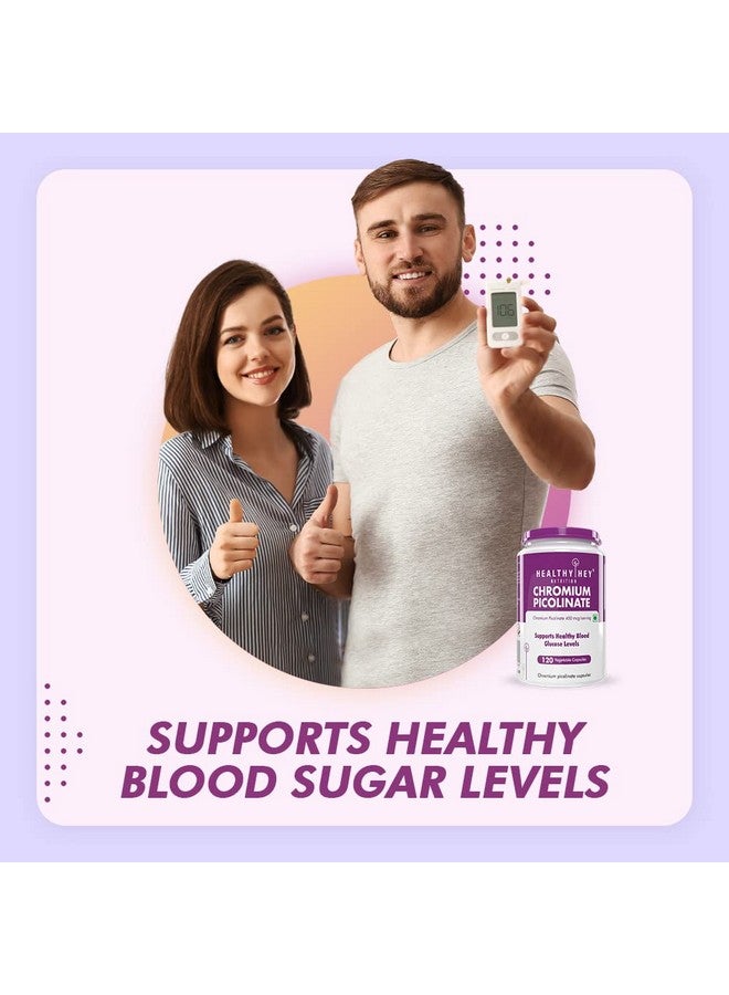 HealthyHey Nutrition HealthyHey Nutrition Chromium Picolinate -Support Glucose Metabolism (High Absorption) 120 Capsules, Non-GMO, Gluten Free  - Image 3