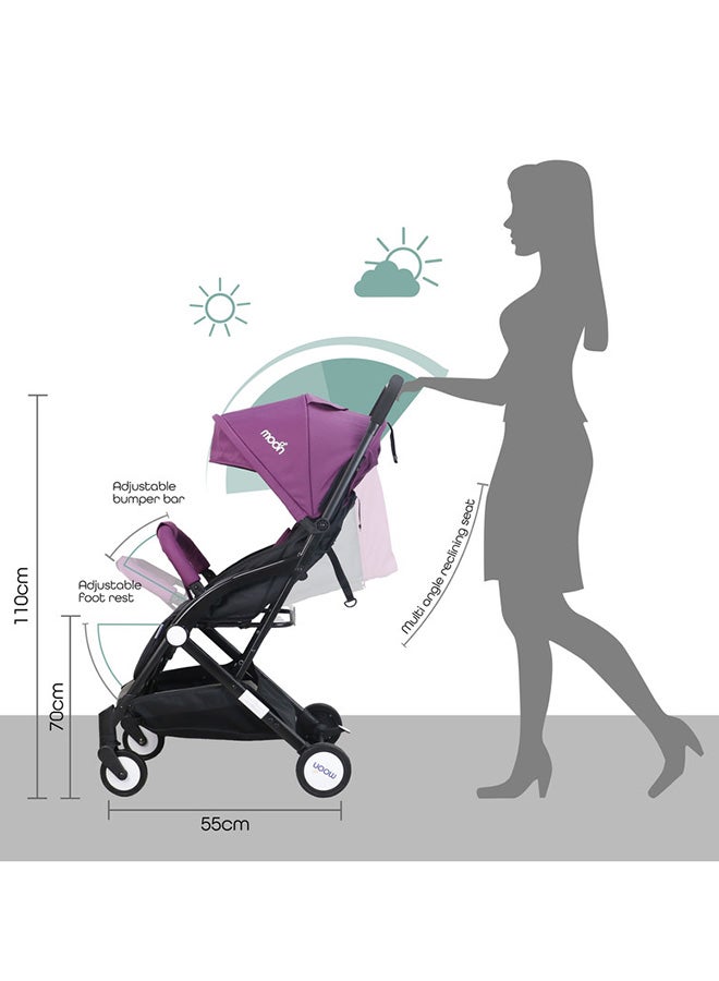 Moon Compact - Cabin Stroller - Purple - Image 4
