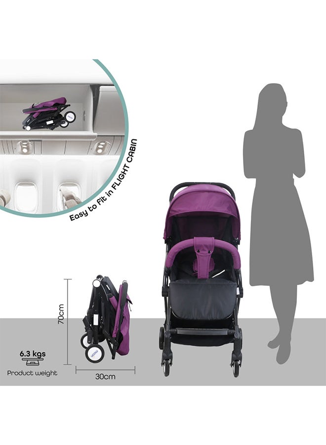 Moon Compact - Cabin Stroller - Purple - Image 5