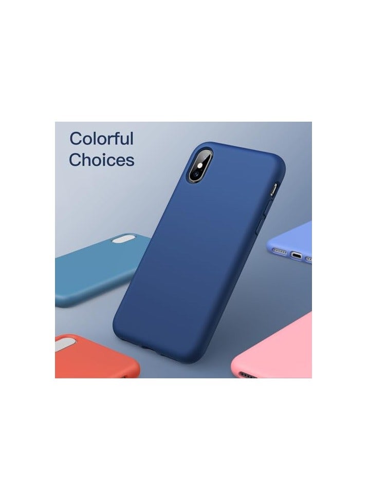 JETech Silicone Case for iPhone XS Max 6.5-Inch, Silky-Soft Touch Full-Body Protective Case, Shockproof Cover with Microfiber Lining (Blue Cobalt) - Image 2