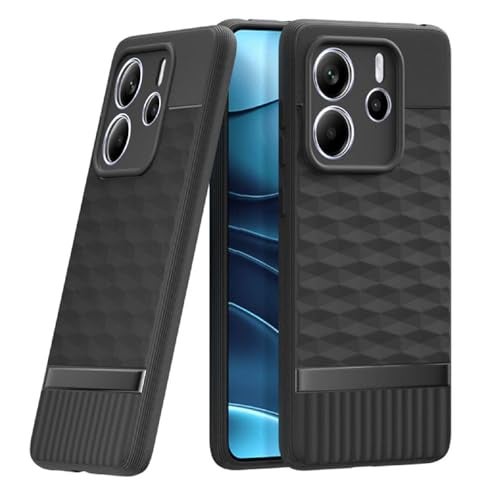 Casotec Shockproof Case for Mi Redmi Note 14 5G | Full Camera Protection | TPU Flexible Back Cover for Mi Redmi Note 14 5G (Matte Black) - Image 1