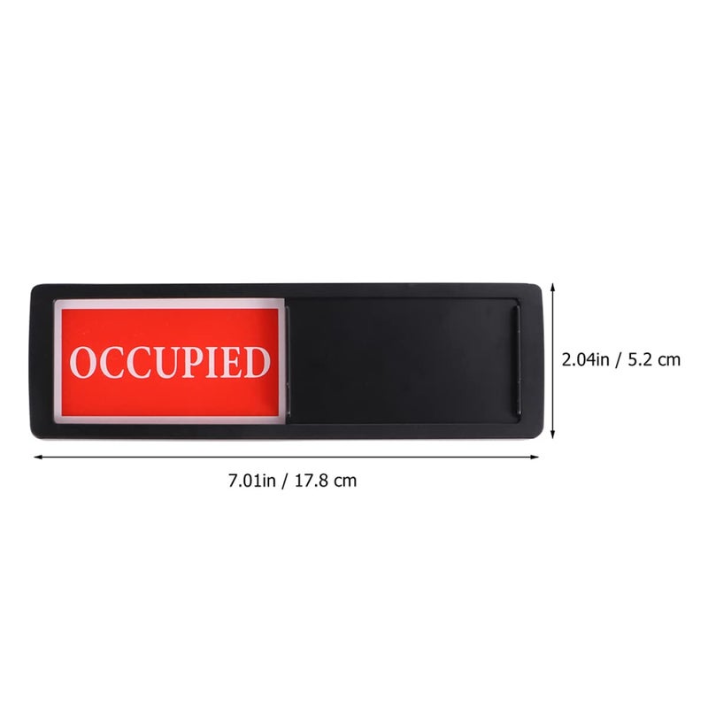 2Pcs Magnetic Vacant Occupied Signboard For Restroom Office Privacy Slider Scratch Resistant - Image 3