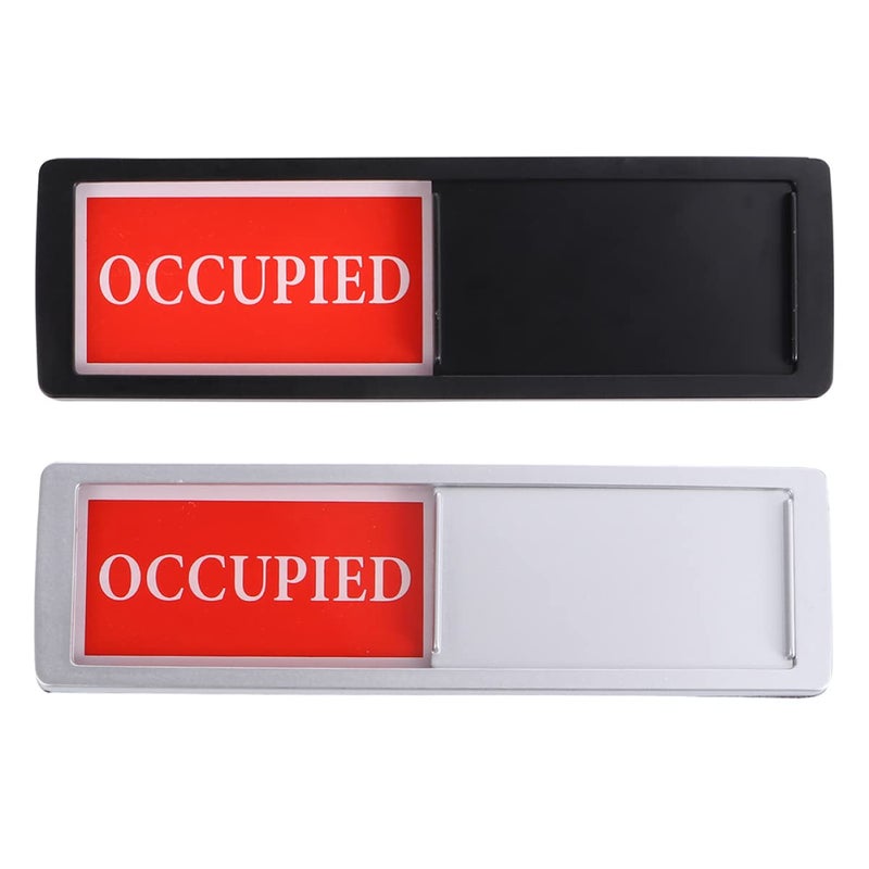 2Pcs Magnetic Vacant Occupied Signboard For Restroom Office Privacy Slider Scratch Resistant - Image 2