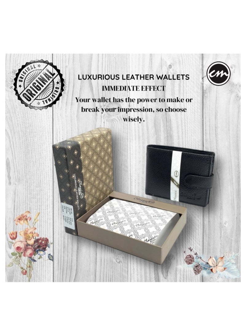 Classic Milano Classic Milano Wallet for Men - Genuine Leather Card Holder Wallet, RFID Blocking Bifold Mens Wallet with Coin Pouch, Slim Wallet for Men, Durable Man Wallet - Ideal Gift  - Image 2