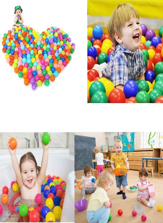 Kaptin 5.5cm 100PCS Kids Ball Pit Play Balls Soft Ocean Ball for ballpit Swim Pit Pool Tent Toddler playtent Play Tent Balls playpen Playhouse (Mix Colour) - Image 4