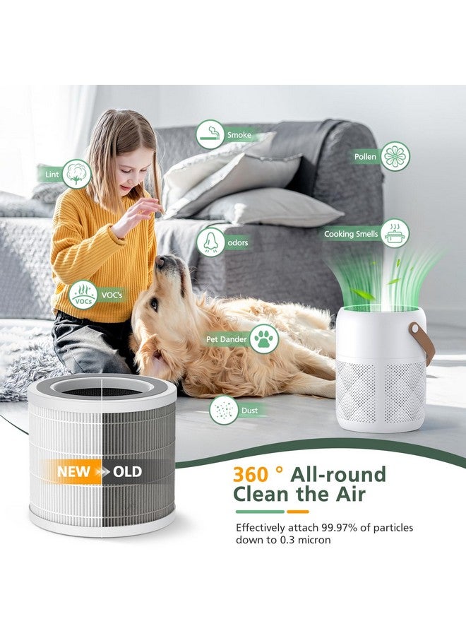 isinlive 2 Pack P07 True HEPA Replacement Filter Compatible with FULMINARE PU-P07 Air Purifier, 3-in-1 H13 True HEPA Filter Replacement (Not Fit for PU-P05 Air Purifier) - Image 5