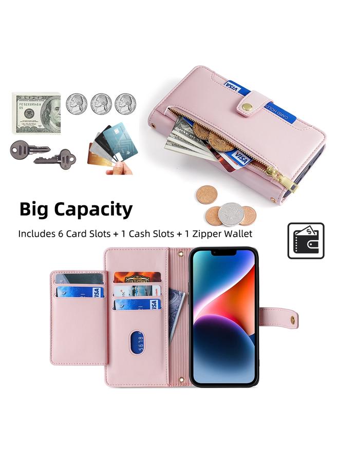 S-TOP Case For Itel A50C 4G Sheep Texture Cross-body Zipper Wallet Leather Phone Case - Image 3