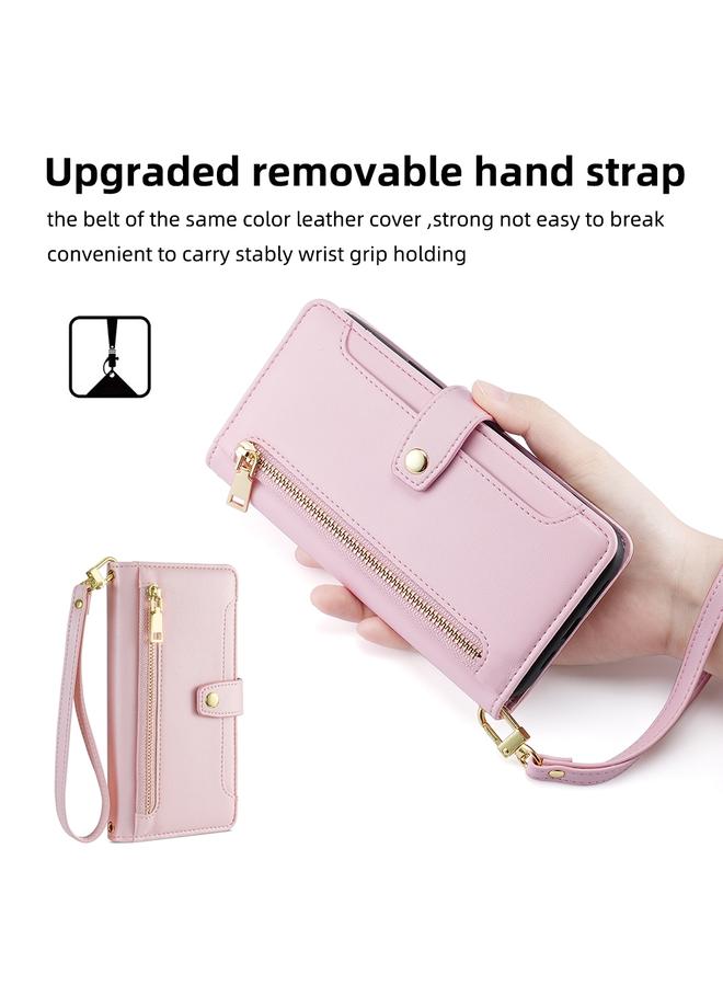 S-TOP Case For Itel A50C 4G Sheep Texture Cross-body Zipper Wallet Leather Phone Case - Image 5