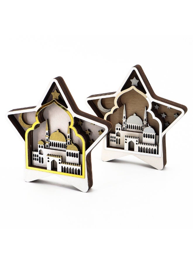 Nariele Wooden Atmosphere Shaped Lamp For Bedroom - Image 2