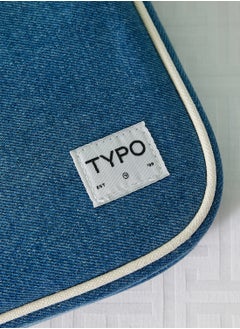 Typo Commute Take Me Away 15 Inch Laptop Case Blue Denim 2.0  - Image 2