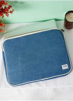 Typo Commute Take Me Away 15 Inch Laptop Case Blue Denim 2.0  - Image 1