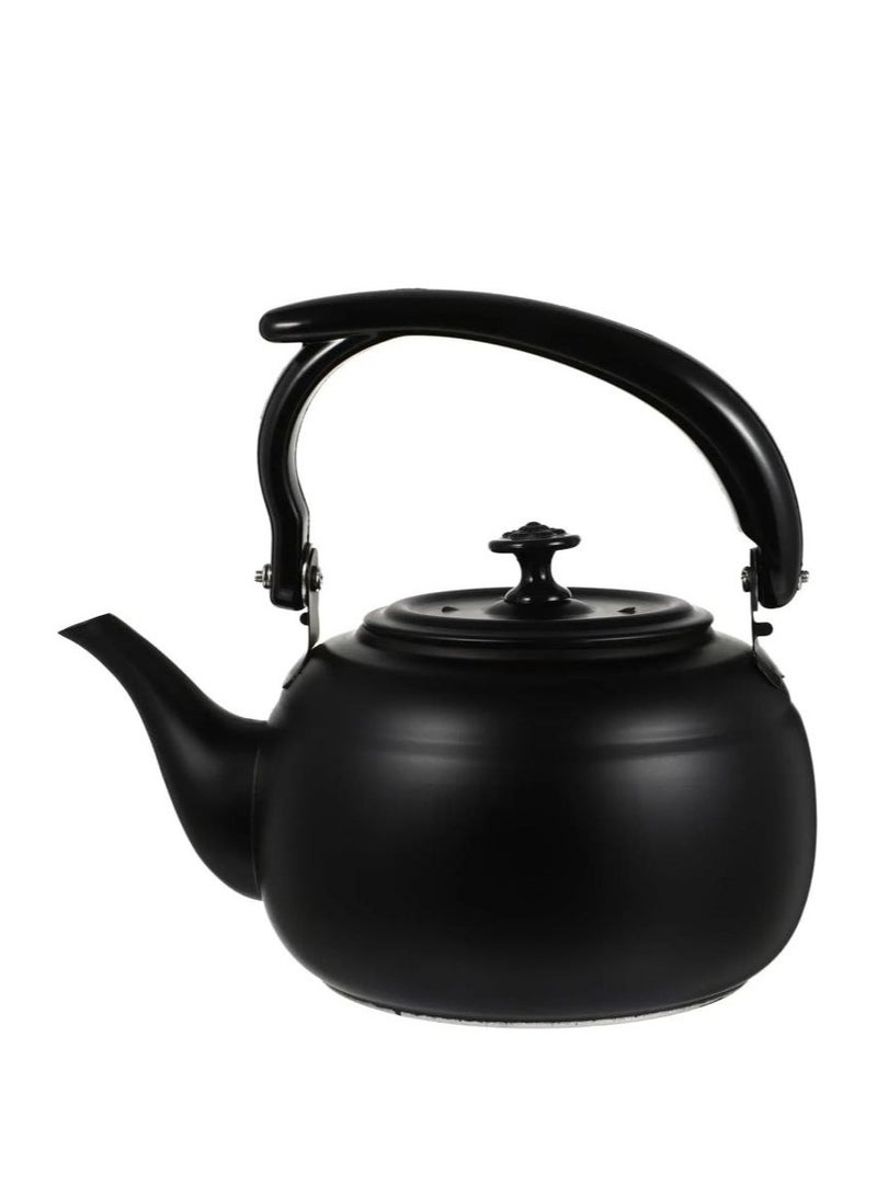 براد شاي باللون الاسود مزود بمصفاة اعشاب استانليس من الداخل لتصفية الاعشاب و الشاي - Image 1