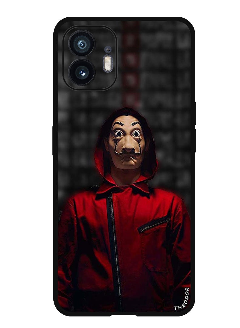 Theodor Protective Case Anti Scratch Shock Proof Bumper Cover For Nothing Phone (2) Red Jokar Mask - Image 1
