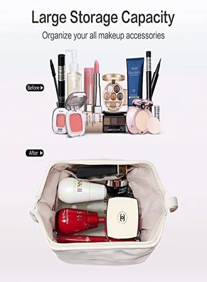 WISHBONE WASH Bag Clear Makeup Pouch Set, Cosmetic Organizer Bag for Women and Girls Travel Waterproof Toiletry Storage Kit (Set of 3) - Image 5
