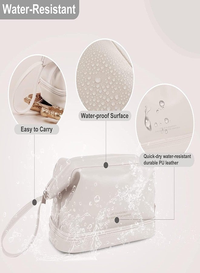 WISHBONE WASH Bag Clear Makeup Pouch Set, Cosmetic Organizer Bag for Women and Girls Travel Waterproof Toiletry Storage Kit (Set of 3) - Image 3