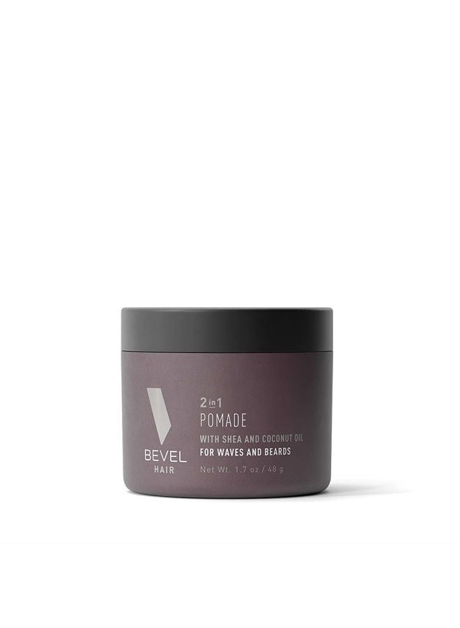 Bevel Beard Balm & Hair Pomade by Bevel with Coconut Oil and Shea Butter, Beard Care for Men, 1.7 oz (Packaging May Vary) - Image 1