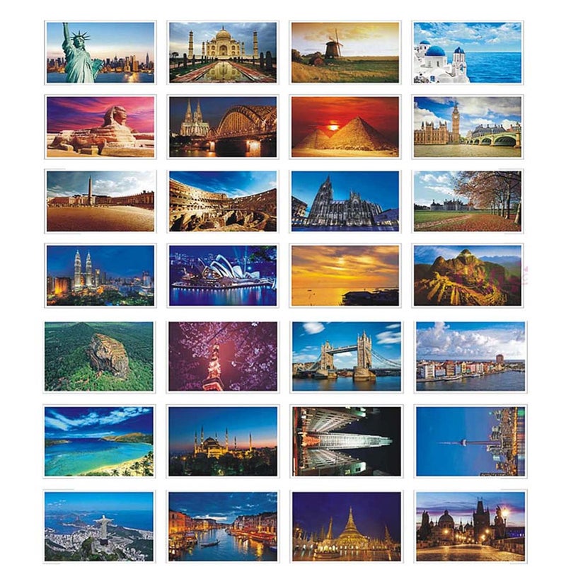 ZEALMAX 30 PCS Beautiful World Travel Scenery Post Cards, Artistic Retro Postcards for All Occasions in 30 Assorted Nature Photos - Image 1