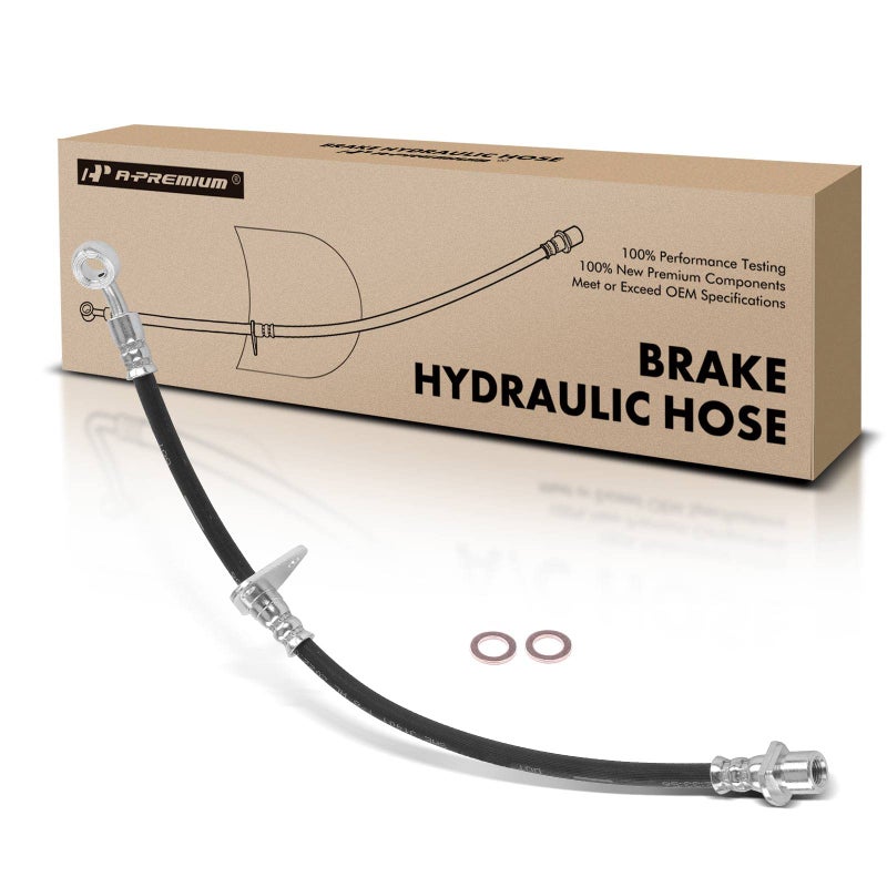 A-Premium APremium Rear Passenger Side Brake Hydraulic Hose Compatible with Select Honda Models S2000 2000 2001 2002 2003 2004 2005 Replace 01466S2A000