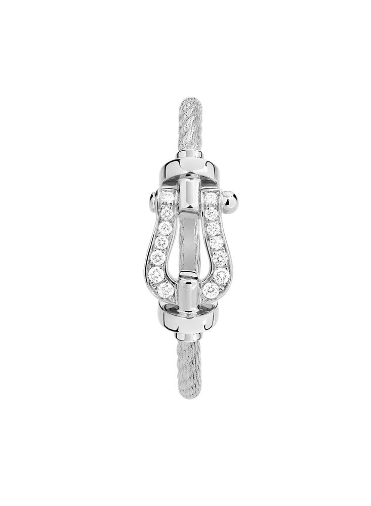 Fred Force 10 ring Small model in 18k white gold and diamonds  - Image 2