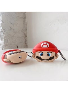 ICARLUS For AirPods 4 Case 3D Cartoon Cute Silicone Earbuds Cover - Super Marie  - Image 5