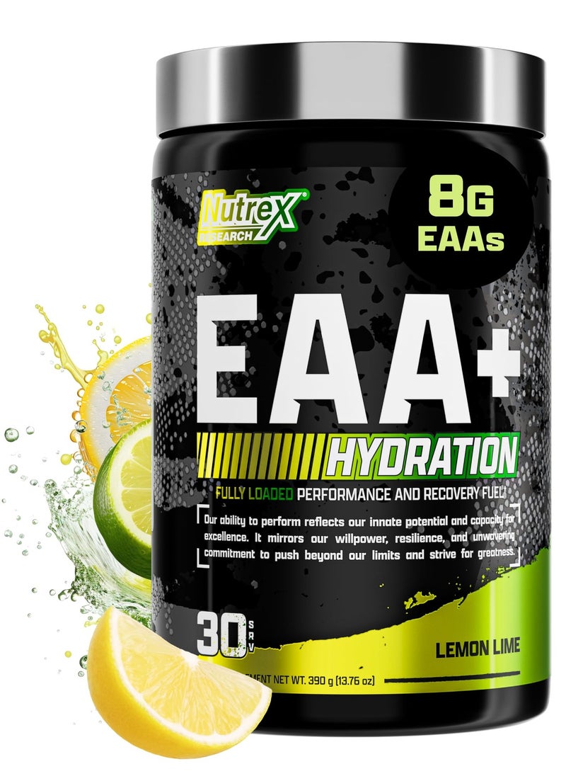 Nutrex Research EAA+ Hydration 30 Serving Lemon Lime 390g  - Image 1