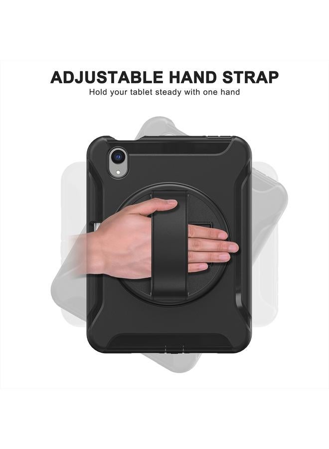 Zaboon Case For iPad mini 6 / mini 2024 360 Degree Rotation PC + TPU Protective Tablet Case with Holder & Hand-strap - Image 4