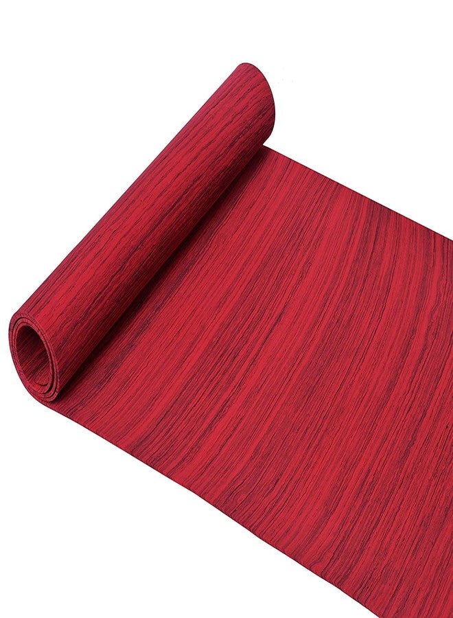 TIB® Yoga Mat for Yoga Exercise and Gym Workout with Carry Bag, Anti-Slip/Anti Skid Yoga Mat for Men & Women Fitness, 4MM Thickness, RED - Image 1
