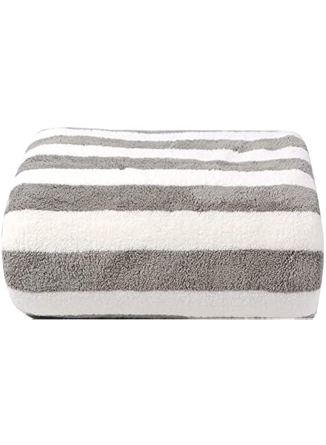 MOXO Microfiber Bath Towel Quick Dry Towel Super Absorbent Bathroom Towels MultiUse for Sports Travel Fitness Yoga Gym Beach Towels 140X70cm Grey - Image 1