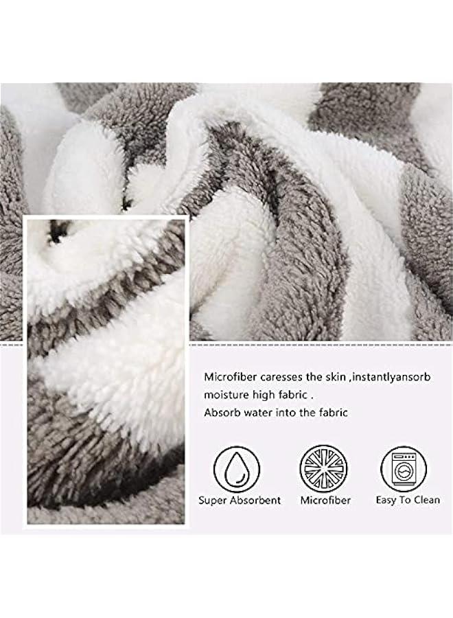 MOXO Microfiber Bath Towel Quick Dry Towel Super Absorbent Bathroom Towels MultiUse for Sports Travel Fitness Yoga Gym Beach Towels 140X70cm Grey - Image 3