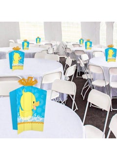Big Dot of Happiness Ducky Duck Table Decorations Baby Shower Or Birthday Party Fold And Flare Centerpieces 10 Count  - Image 5