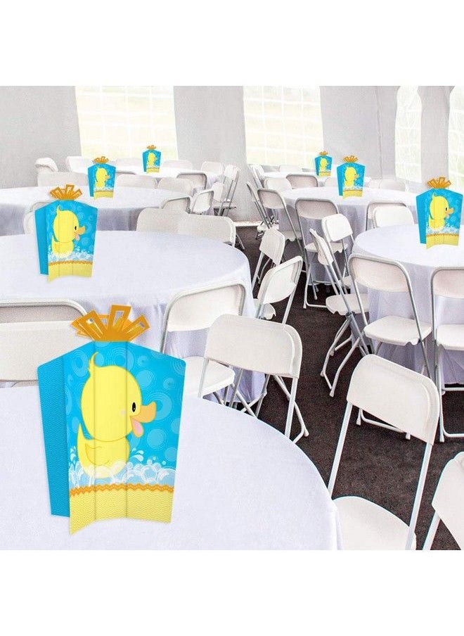 Big Dot of Happiness Ducky Duck Table Decorations Baby Shower Or Birthday Party Fold And Flare Centerpieces 10 Count  - Image 5